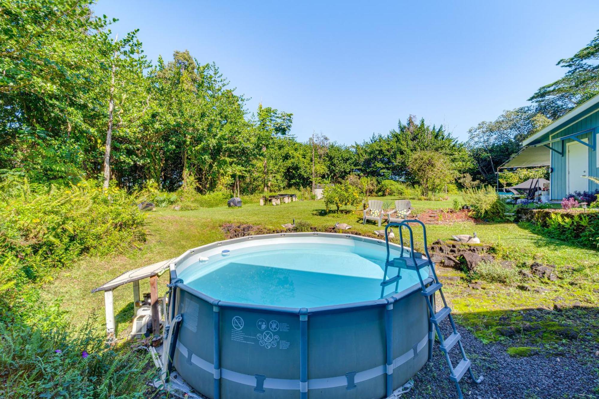 Keaau Apartment On Beautiful Acre With Pool And Deck! Bagian luar foto